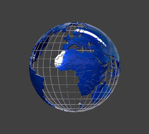 Wireframed Globe / Earth preview image